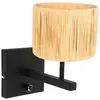Image de Steinhauer - applique murale - Stang - noir - herbe métal - lampe de lit - E27 - 3710ZW