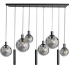 Image de Steinhauer - suspension - Bollique LED - noir - verre métal verre fumé - lampe design - E27_GU10 - 3798ZW