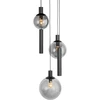 Image de Steinhauer - suspension - Bollique LED - noir - verre métal verre fumé - Ø 60cm - E27_GU10 - 3800ZW