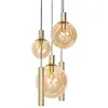 Image de Steinhauer - suspension - Bollique LED - ambre laiton - verre métal - Ø 60cm - E27_GU10 - 3801ME