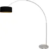 Image de Steinhauer - lampadaire - Sparkled Light - acier - lin métal - lampe arquée - E27 - 3963ST