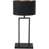 Image de Lampe de table - noir - Stang - lin métal - Ø 30cm - E27 - 3984ZW - Steinhauer
