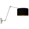 Image de Steinhauer - applique murale - Prestige Chic - acier - lin métal - lampe d'ambiance - E27 - 3985ST