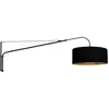 Image de Steinhauer - applique murale - Elegant Classy - noir - lin métal - lampe d'ambiance - E27 - 3958ZW
