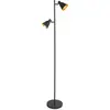 Image de Mexlite - lampadaire - Oeroe - noir - métal - E14 - 4117ZW