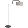Image de Steinhauer - lampadaire - Bloeba - gris noir - métal tissu - Ø 40cm - E27 - 4163ZW