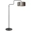 Image de Steinhauer - lampadaire - Bloeba - argent noir - métal velours tissu - Ø 40cm - E27 - 4167ZW