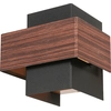 Image de Steinhauer - applique murale - Muro - bois noir - métal - G9 - 3367E