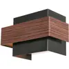 Image de Steinhauer - applique murale - Muro - bois noir - métal - G9 - 3368E