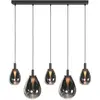Image de Steinhauer - suspension - Glimsy - noir - verre - grande lampe de table à manger - LED - 4197ZW