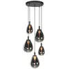 Image de Steinhauer - suspension - Glimsy - noir - verre métal - Ø 40cm - LED - 4198ZW