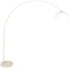 Image de Steinhauer - lampadaire - Sparkled Light - beige blanc - plastique métal - lampe arquée - E27 - 4314CR