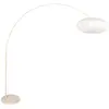 Image de Steinhauer - lampadaire - Sparkled Light - beige blanc - métal tissu - lampe arquée - E27 - 4318CR