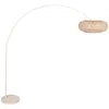 Image de Steinhauer - lampadaire - Sparkled Light - beige naturel - bambou métal - lampe arquée - E27 - 4319CR