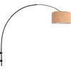 Image de Steinhauer - applique murale - Sparkled Light - naturel noir - métal textile - lampe arquée - E27 - 4343ZW