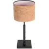 Image de Steinhauer - lampe de table - Stang - naturel noir - métal textile - lampe de chevet - E27 - 4351ZW