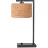 Image de Steinhauer - lampe de table - Stang - naturel noir - métal textile - lampe de chevet - E27 - 4355ZW
