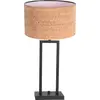 Image de Steinhauer - lampe de table - Stang - naturel noir - métal textile - lampe de chevet - E27 - 4357ZW
