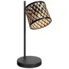Image de Lampe de table - naturel noir - Sumba - bambou métal - lampe de chevet - E14 - 4491ZW - Mexlite