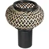Image de Lampe de table - naturel noir - Bloeba - bambou métal - Ø 23cm - E27 - 4498ZW - Steinhauer