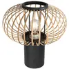 Image de Lampe de table - naturel noir - Silva - bambou métal - Ø 9cm - E27 - 4499ZW - Steinhauer