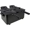 Image de Inventum GF461B, Friteuse, 5 litres, 190 °C, Double bac, Noire, Rotative
