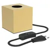 Image de Lampe De Table - Calex - Table Lamp Square - E27 - Dorée - Ø85×h85 Mm
