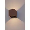 Image de Applique murale Calex Bari, faisceau lumineux orientable, résistante aux éclaboussures, couleur rouille