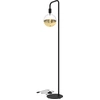 Image de Calex lampadaire U-Line, 155 cm de haut, douille E27, sans ampoules, style industriel, noir