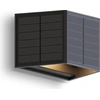 Image de Calex Caserta Applique solaire, lumière blanche chaude up & down, alimentée par énergie solaire, sans fil, étanche, noire