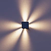 Image de Calex Altamura, applique solaire, éclairage directionnel vers le haut et vers le bas, étanche aux projections, couleur noire