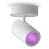 Image de Spot encastré intelligent Calex, à une seule ampoule, de forme ronde, comprenant une ampoule GU10, avec variateur d'intensité, de couleur blanche