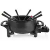 Image de Appareil À Fondue 1000w Pour 8 Personnes   Caquelon Antiadhésif 1,5l   Thermostat Réglable Avec Illustrations   Noir Mat   Ehl