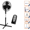 Image de Ventilateur Noir Sur Pied Diam 40cm Telecommande + Minuterie