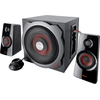 Image de Trust 19023 GXT 38 Set de haut-parleurs, 2 haut-parleurs actifs, 60 Watt RMS, subwoofer, sortie casque, télécommande filaire