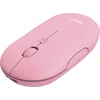 Image de Trust Puck - Souris - droitière et gauchère - optique - 4 boutons - sans fil - Bluetooth, 2,4 GHz - récepteur sans fil (USB) - rose (24125)