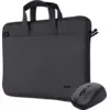 Image de Sacoche Ordinateur Portable Trust Bologna 16" max + Souris sans fil (Noir) #4POURCENT