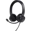 Image de Trust HS-260 Casque Avec fil Minerve Bureau/Centre d'appels USB Type-A Noir