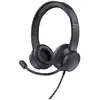 Image de Trust HS-201 Casque Avec fil Arceau Bureau/Centre d'appels USB Type-A Noir - Neuf