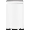 Image de EKO - X-Cube Poubelle à pédale 30 litres - Steel Stainless steel Polypropylene - Blanc, inox mat