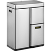 Image de EKO - Mirage Plus Recycler Sensor Poubelle 30+15+15 litres - Stainless steel Plastic - Matt Inox