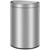 Image de EKO - Mirage Semi-round Sensor Poubelle 47 litres - Stainless steel - Matt stainless steel