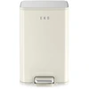 Image de Eko - Poubelle À Pédale Marina 50 Litres - Stainless Steel Plastic - Blanc Crème