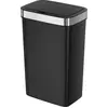Image de EKO - Hana Deluxe Sensor Poubelle50 litres - Premium resin RVS - Noir