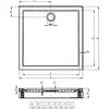 Image de Receveur de douche acrylique rectangulaire RIHO DAVOS 263 130x90x4,5 cm-90 --