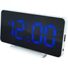 Image de Horloge numérique Slim-line Caliber - Horloge double - Grand écran bleu - connexion USB (HCG021)