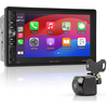 Image de Caliber Autoradio Apple CarPlay - écran tactile 7" - Kabelloses CarPlay - Bluetooth - DAB+ - USB-Ladegerät - Freisprechfunktion - 2-DIN Multimedia Autoradio - 4 x 100 Watt - Android-Mirroring-Funktion (RMD901DAB-CP)