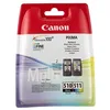 Image de Pack de cartouches d'origine Canon Pg510/Cl511 Bk+C+M+Y - 2970B010 [Ml-9][Pag-244] - Neuf