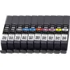 Image de Canon PFI-MBK/PBK/CO/GY/R/C/M/Y/PC/PM 10 Ink Cartridge Multipack - pack de 10 - 14.4 ml - gris, jaune, cyan, magenta, rouge, noir mat, photo noir, photo cyan, photo magenta, optimiseur de chrominance - original - réservoir d'encre