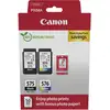 Image de Canon PG-575/CL-576 Pack de 2 Cartouches d'Encre Originales + 50 Feuilles de Papier Photo - 5438C004 - Neuf